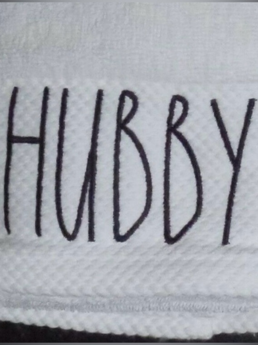 Rae Dunn Wifey & Hubby Hand Towels - Picture 5 of 8
